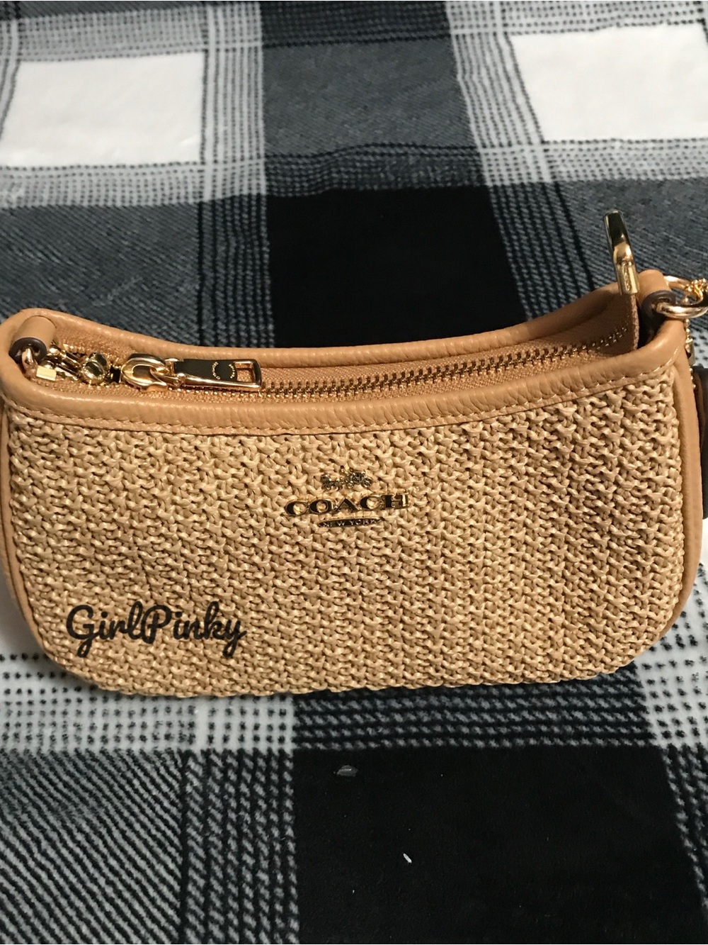 COACH Teri Shoulder Bag With Charm CEC43 straw/Im/Toast NEW RELEASE WITH TAGS!! - Picture 2 of 8